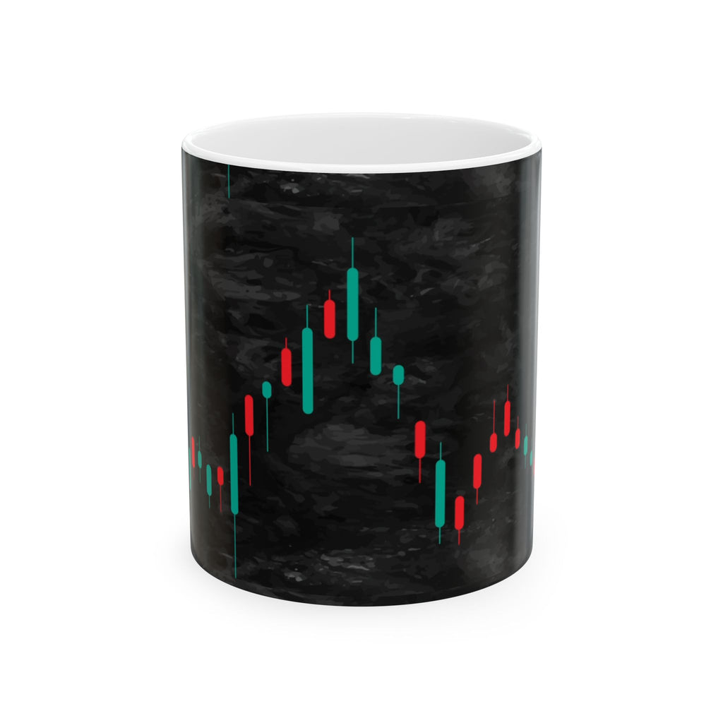 Stylish Stock Market Ceramic Mug | Perfect for Traders | 11oz | Unique Gift for Finance Enthusiasts, Coffee Lovers, Trading Decor