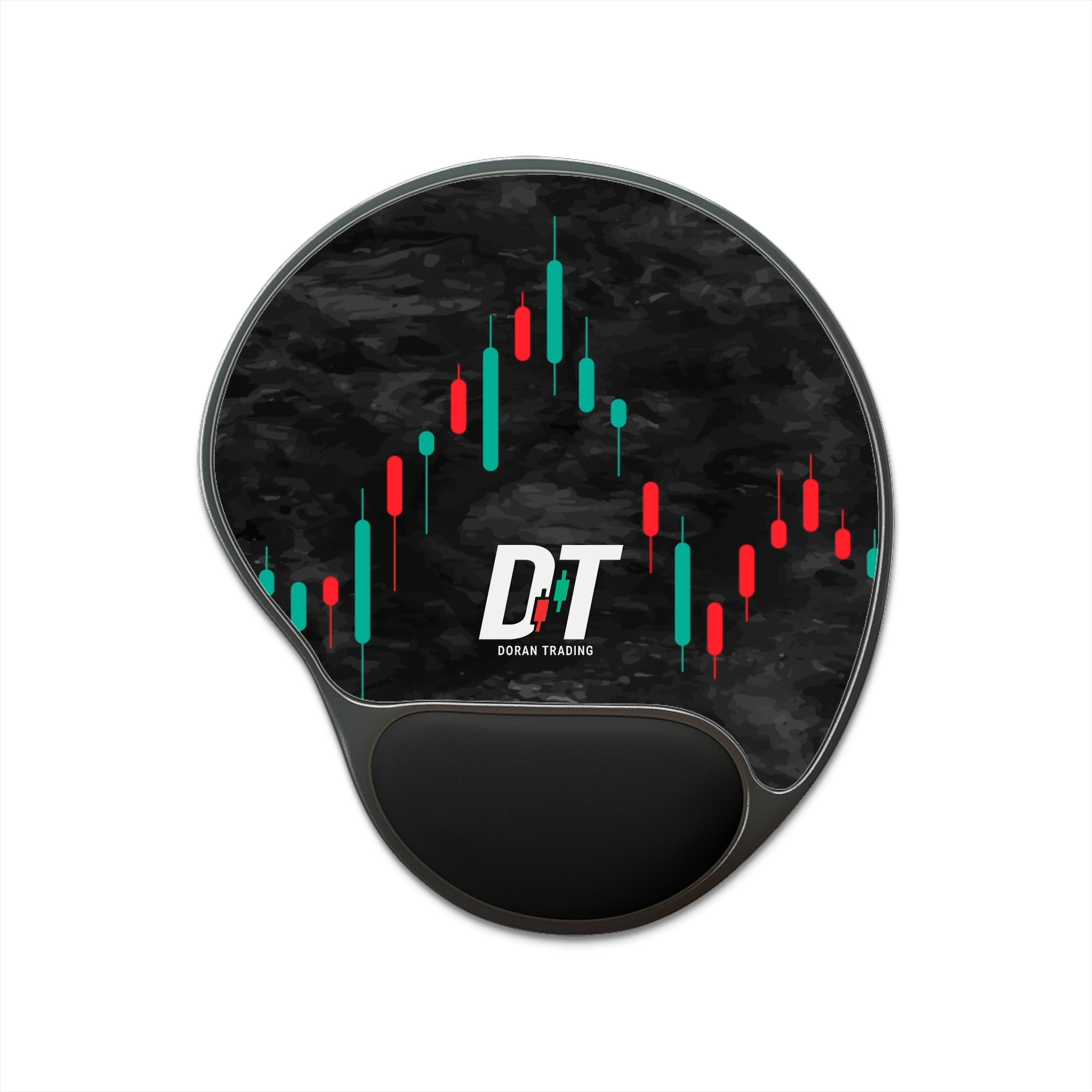 Stylish Mouse Pad With Wrist Rest for Traders, Ergonomic Desk Accessory