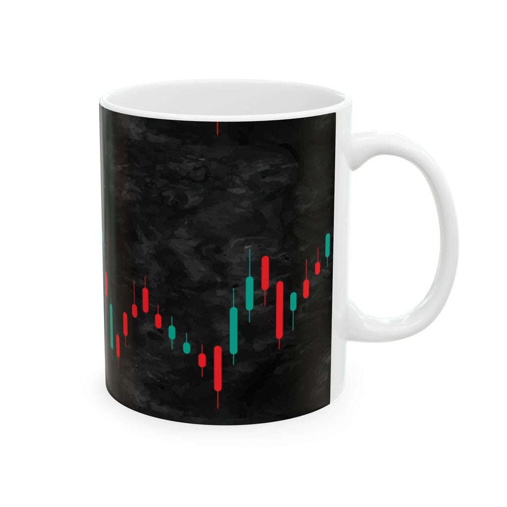 Stylish Stock Market Ceramic Mug | Perfect for Traders | 11oz | Unique Gift for Finance Enthusiasts, Coffee Lovers, Trading Decor