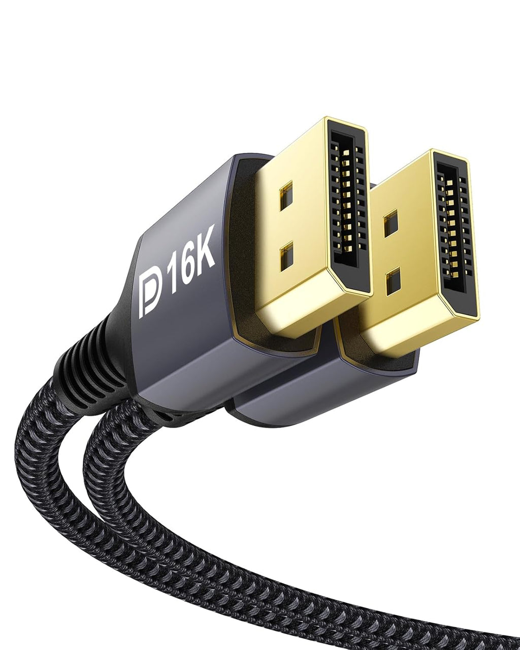 Displayport 2.1 Cable 6.6FT, 80Gbps [16K@60Hz, 8K@120Hz, 4K@240Hz, 1080P@360Hz] HDR, HDCP, DSC 1.2A, Freesync G-Sync DP Cable for Gaming Monitor, RTX 5090, RX 9070, RTX 6000 Ada