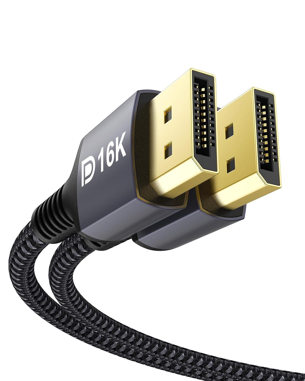 Displayport 2.1 Cable 6.6FT, 80Gbps [16K@60Hz, 8K@120Hz, 4K@240Hz, 1080P@360Hz] HDR, HDCP, DSC 1.2A, Freesync G-Sync DP Cable for Gaming Monitor, RTX 5090, RX 9070, RTX 6000 Ada