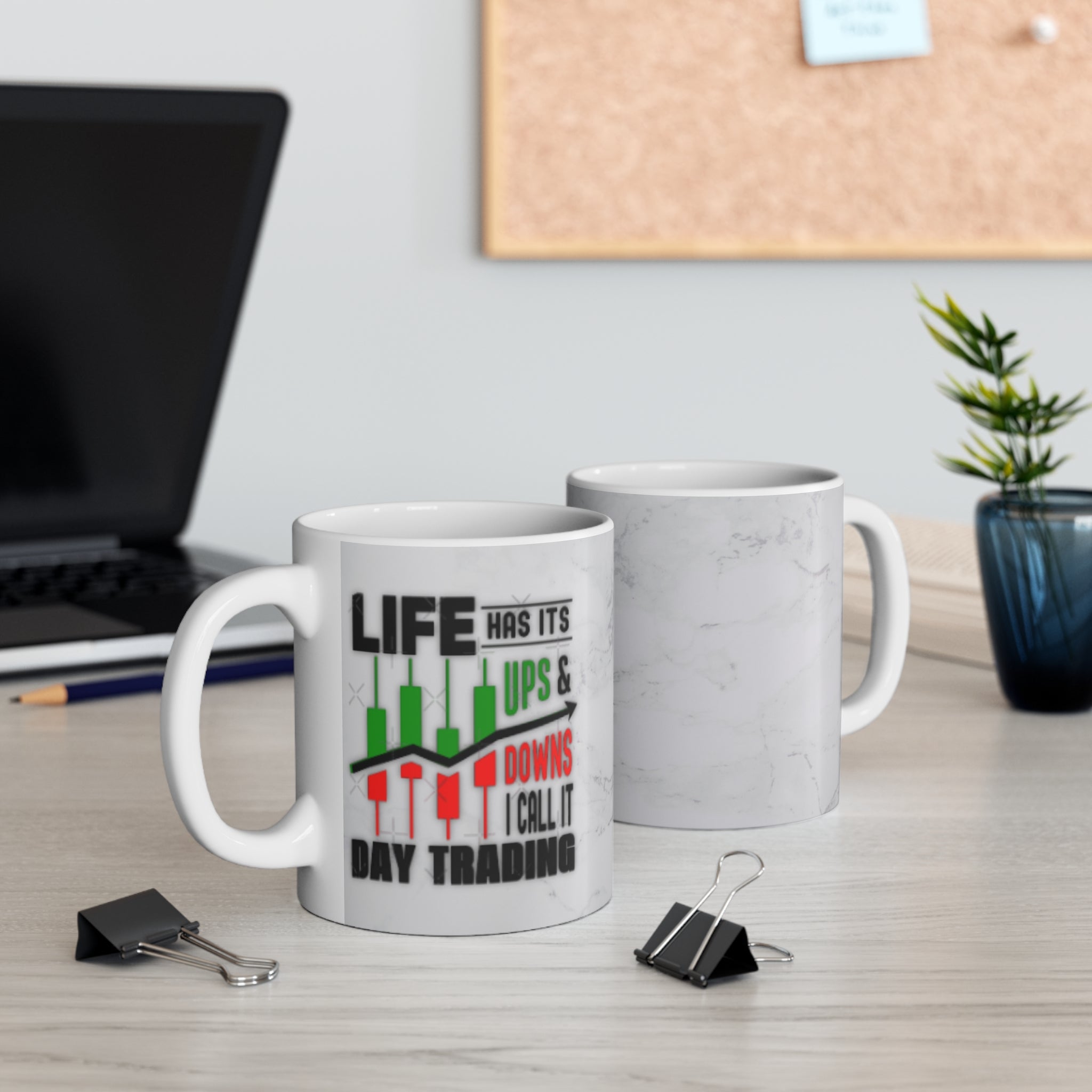 Day Trading Quote Mug, Motivational Coffee Cup, Trader Gift, Stock Market Humor, Inspirational Mug for Trading Enthusiasts