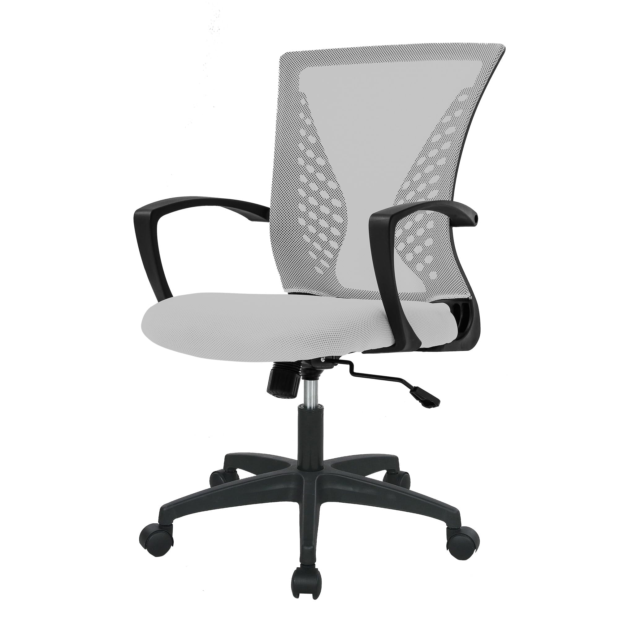 Ergonomic Office Chair, Lumbar Support, Adjustable Height with Armrests for Adults(Grey)