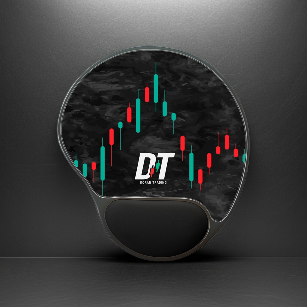 Stylish Mouse Pad With Wrist Rest for Traders, Ergonomic Desk Accessory