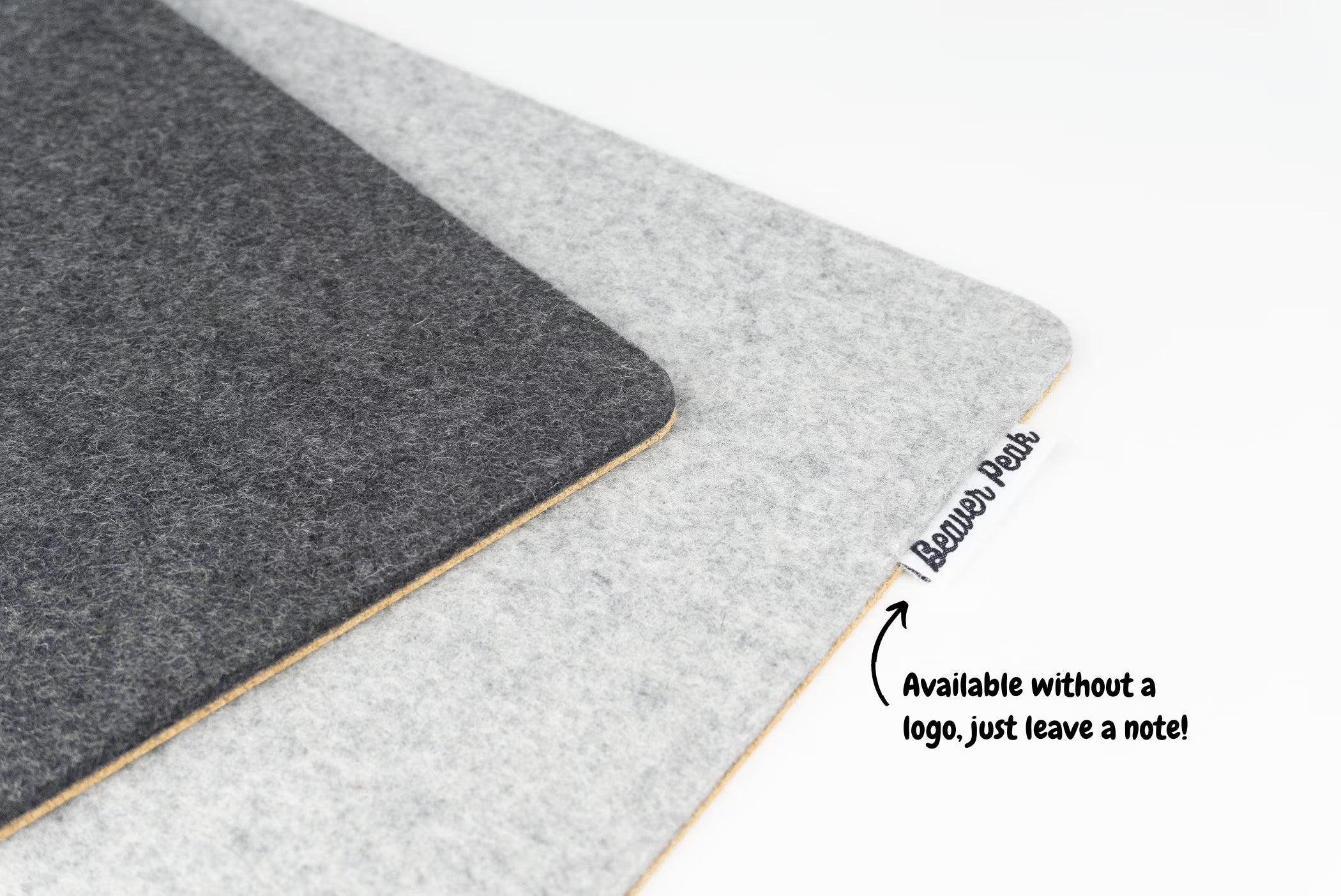 Felt and Cork Desk Mat, Wool and Cork Desk Mat, Anti-Microbial Wool Desk Pad, anti Slip Cork Layer, Merino Wool Laptop Mat, Made in Canada
