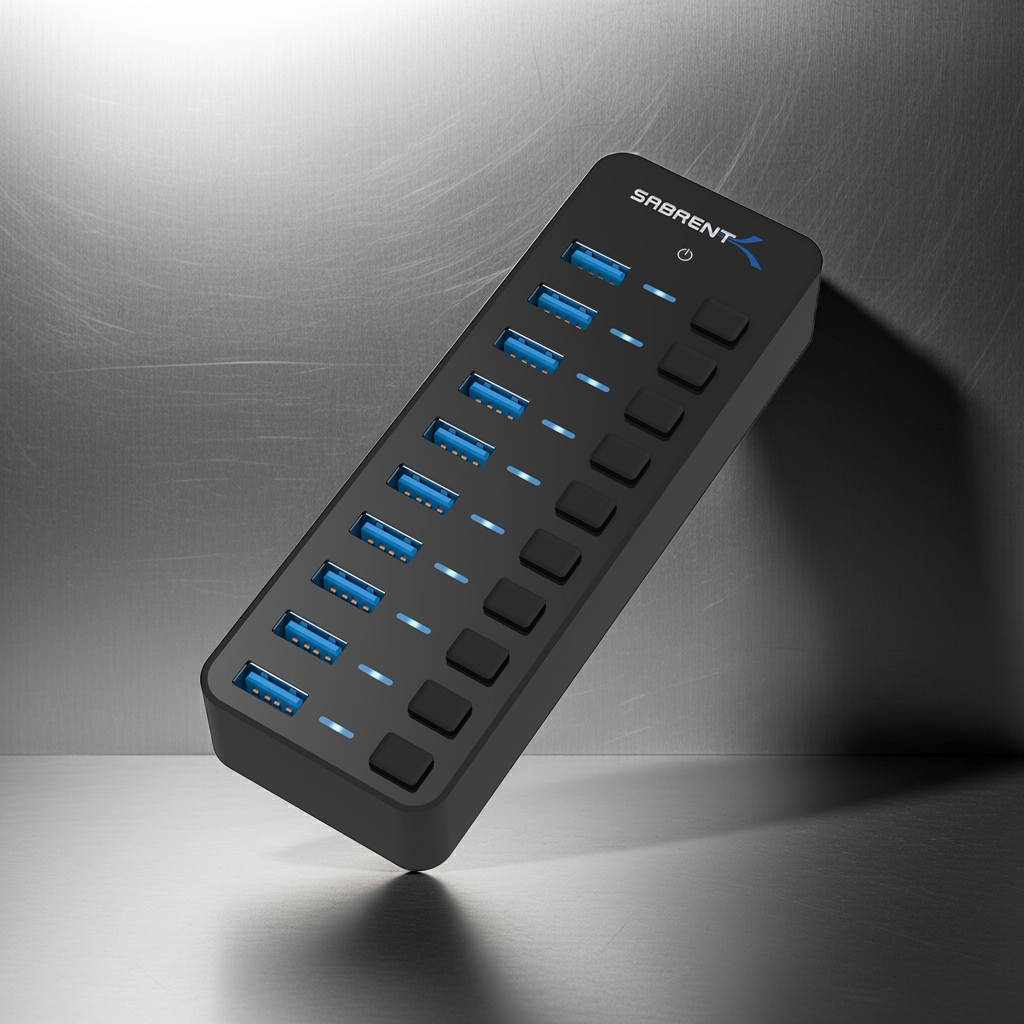 10-Port 60W USB 3.0 Hub
